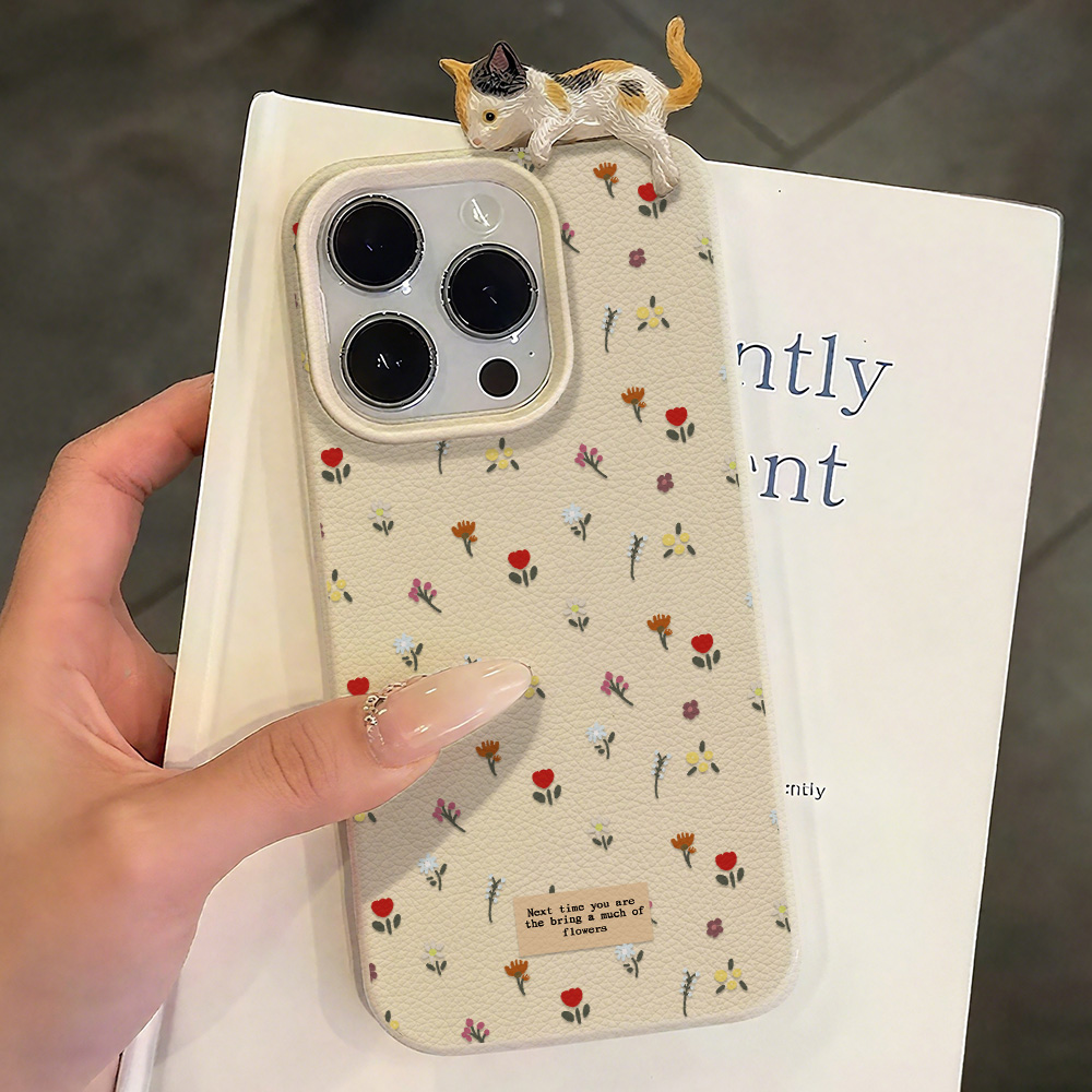 Phone Cases Leather - Cute Floral Soft Silicone Phone Case