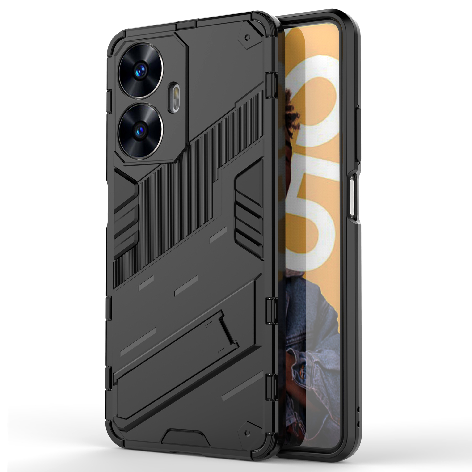 Phone Cases Realme - For Realme C55 4G Kickstand Phone