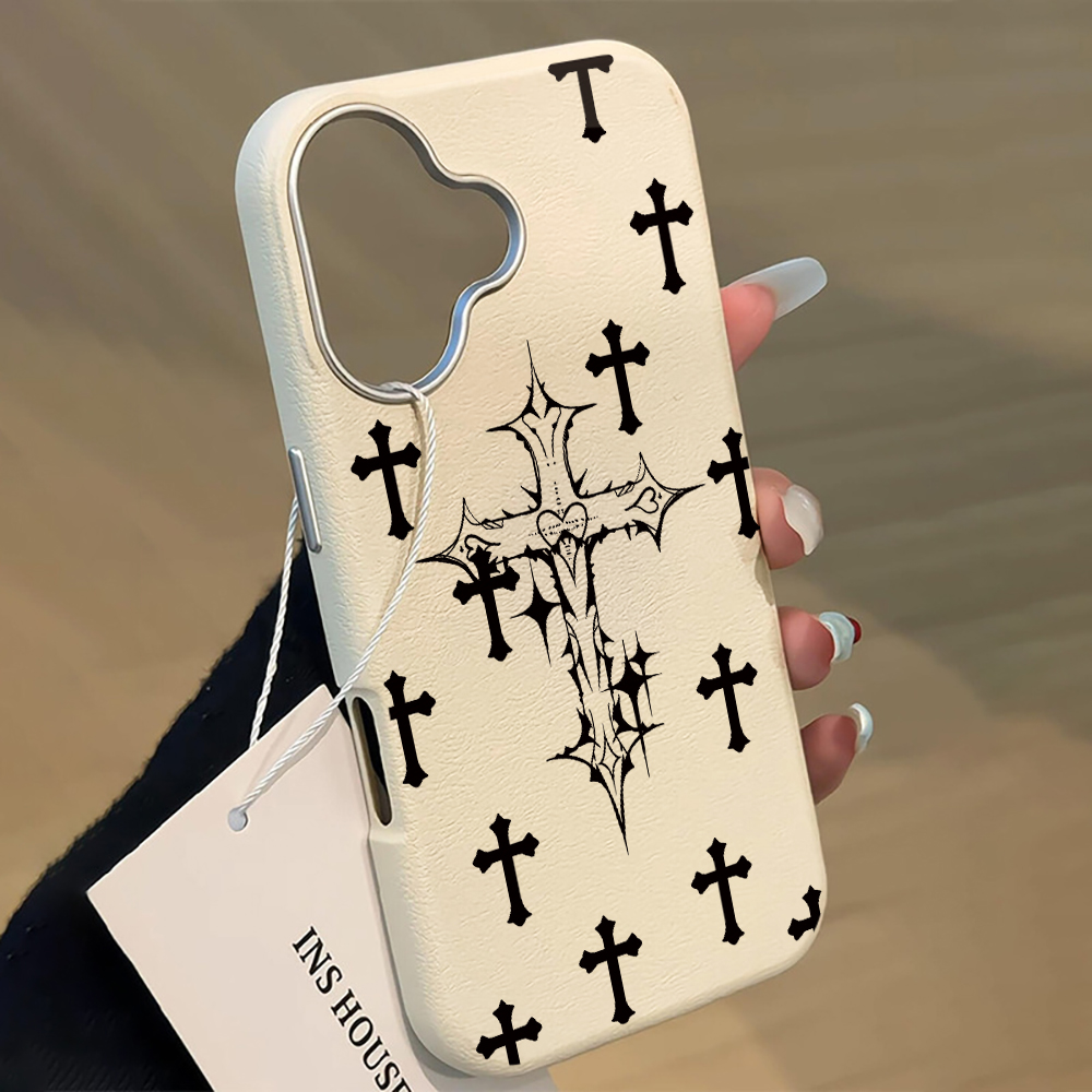 Phone Cases Leather - Cross Christian Case For IPhone 16