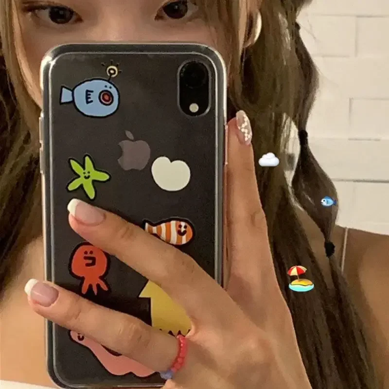 Phone Cases Kawaii - Ins Kawaii Ocean Creatures Cute Phone
