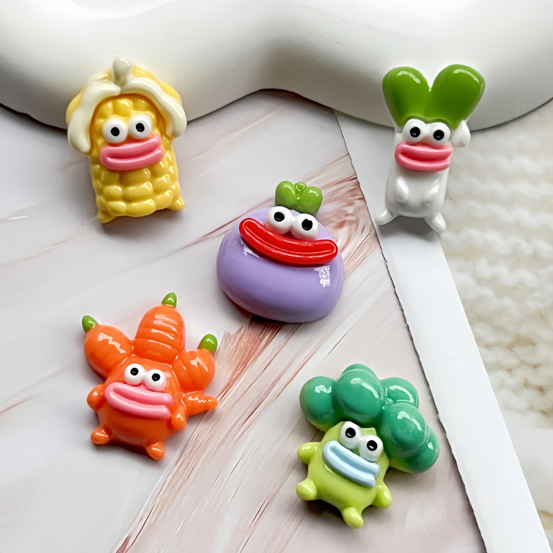 Phone Cases Ugly - 5pcs Cartoon funny vegetable ugly baby