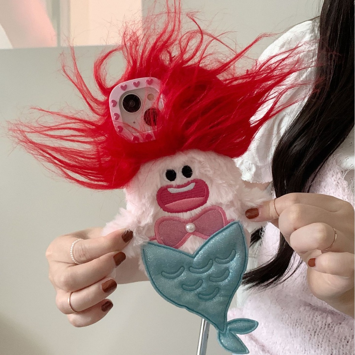 Phone Cases Ugly - Plush Mermaid Phone Case For Iphone