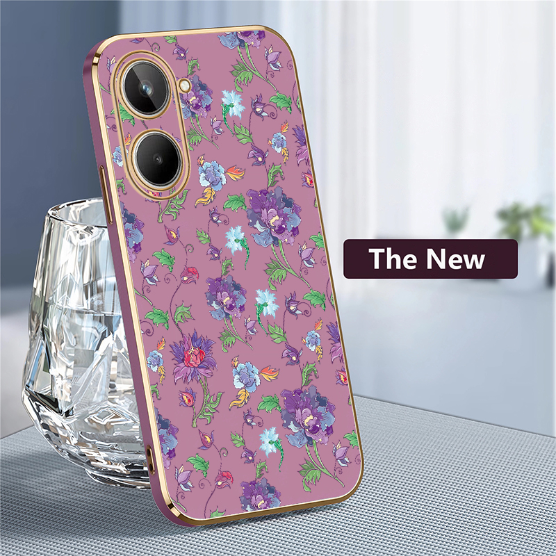 Luxury Flower Pattern Phone Ca - Phone Cases Oppo ulasan dan harga