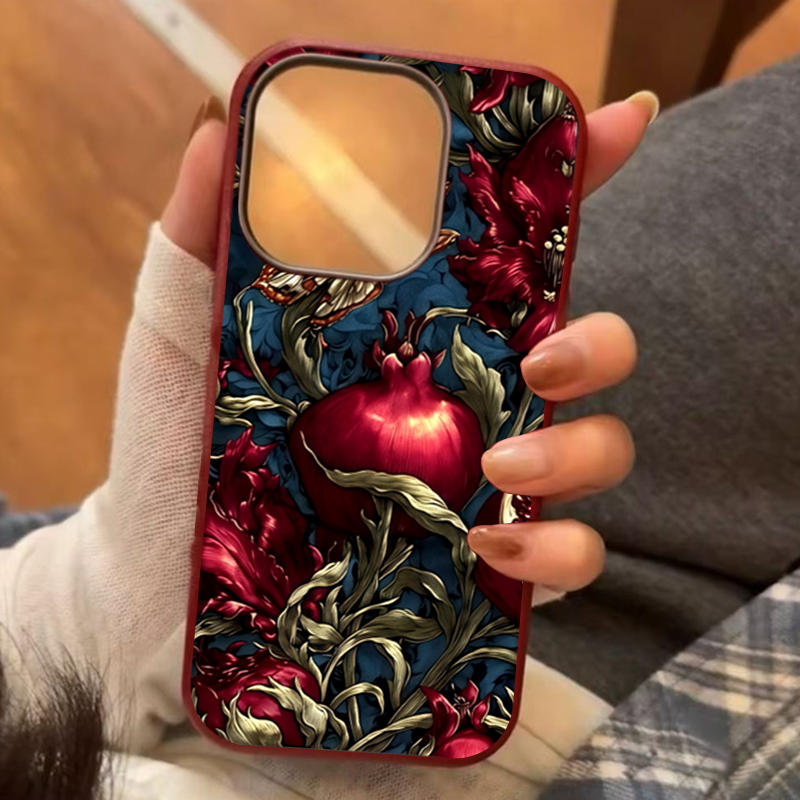 Vintage Pomegranate TPU Art Ph - Phone Cases Art ulasan dan harga
