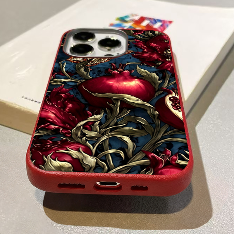 Vintage Pomegranate TPU Art Ph - Phone Cases Art ulasan dan harga