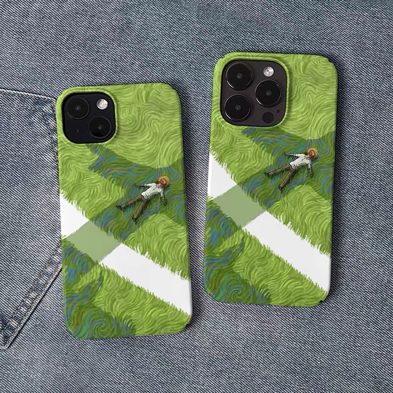 Green Lawn Resting Boy Phone C - Phone Cases Xr Boys ulasan dan harga