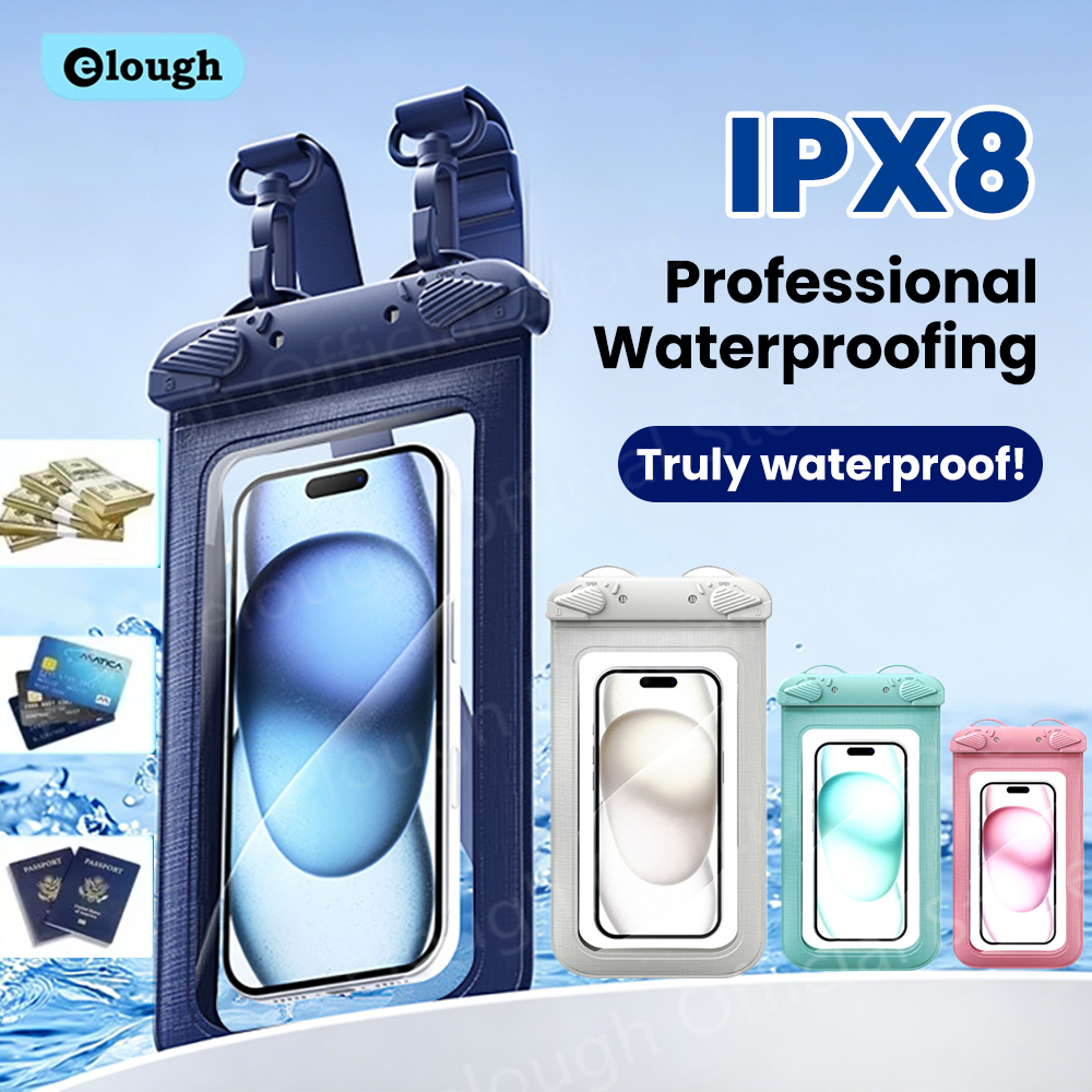 7.5Inc PVC Transparent Waterpr - Phone Cases Beach ulasan dan harga