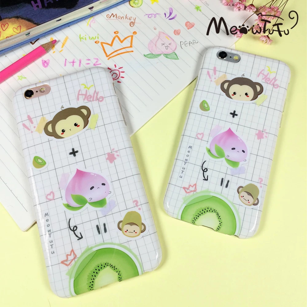 Cute Monkey Peach Kiwi Kawaii  - Phone Cases Kawaii ulasan dan harga