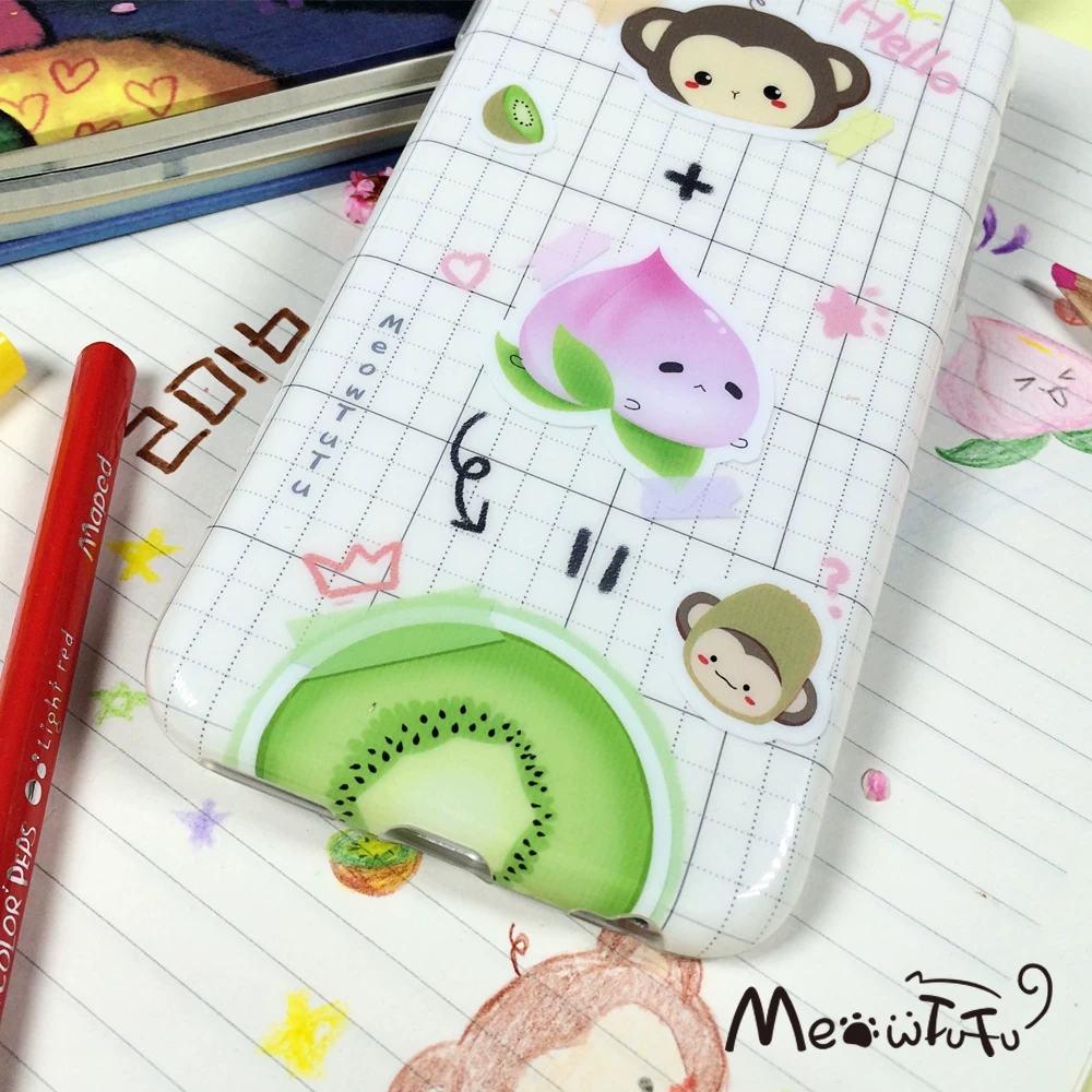 Cute Monkey Peach Kiwi Kawaii  - Phone Cases Kawaii ulasan dan harga