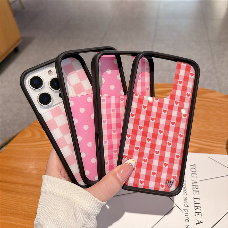 Wildflower Gingham Heart Phone - Phone Cases Ugly ulasan dan harga