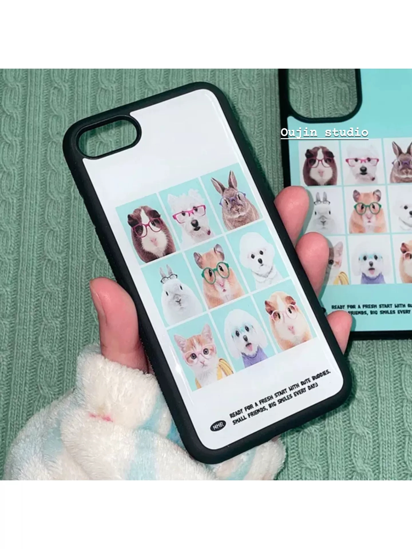 Korean Cute Animal Head Sticke - Phone Cases Kawaii ulasan dan harga