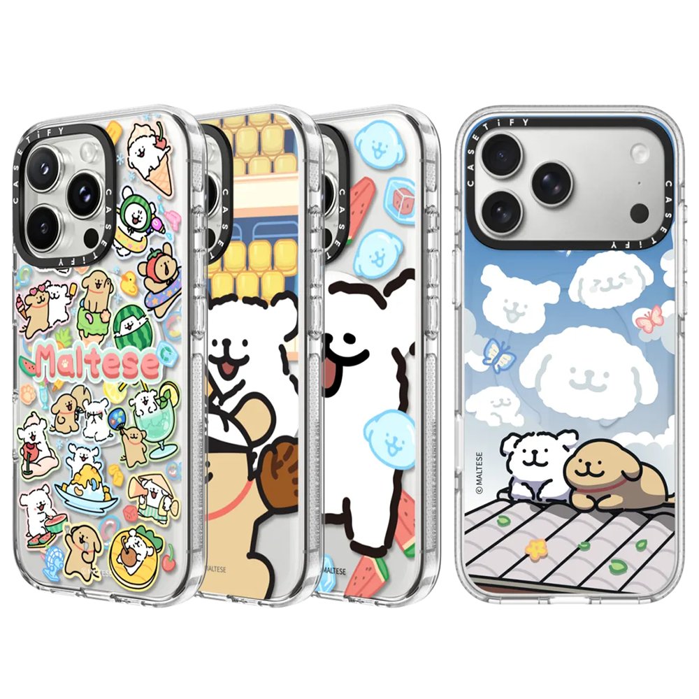 CASETiFY MAltese Line Dog Art  - Phone Cases Art ulasan dan harga