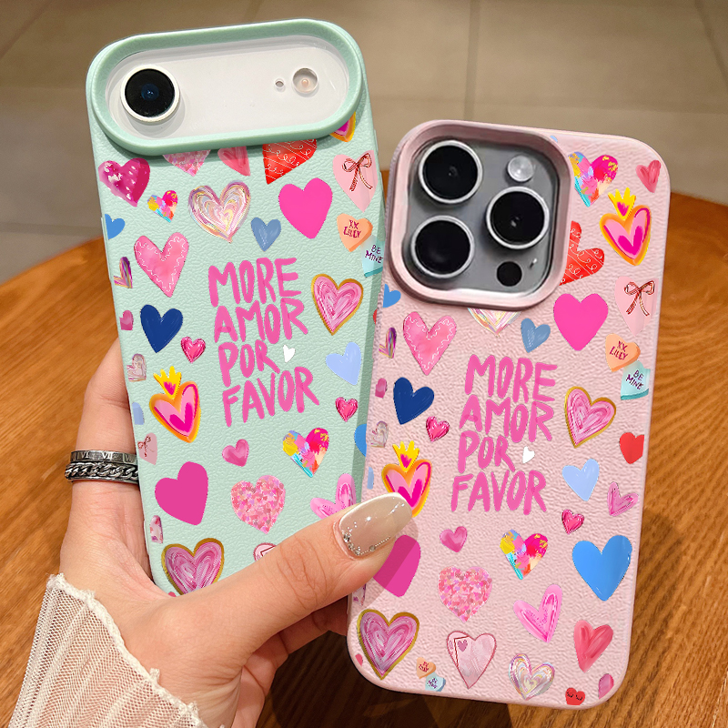 Heart Print Soft Phone Case Fo - Phone Cases Leather ulasan dan harga