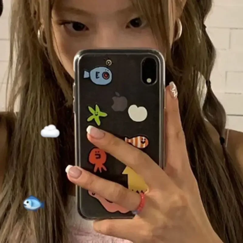 Ins Kawaii Ocean Creatures Cut - Phone Cases Kawaii ulasan dan harga
