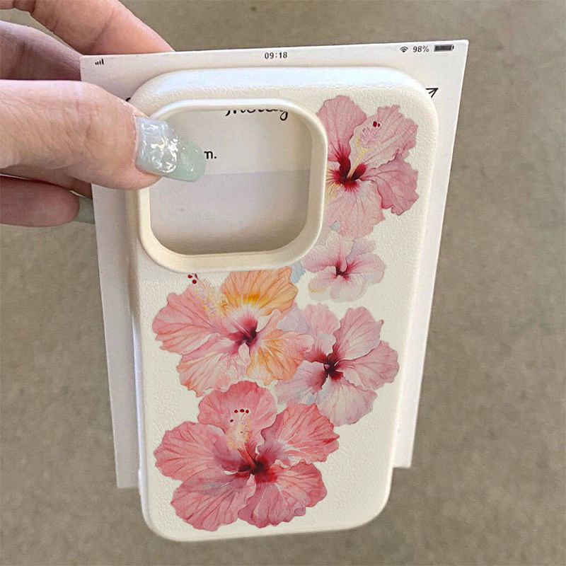Stylish Watercolor Hibiscus De - Phone Cases Art ulasan dan harga