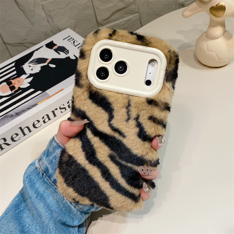 Luxury Zebra Pattern Fluffy Pl - Phone Cases For Iphone 11 ulasan dan harga