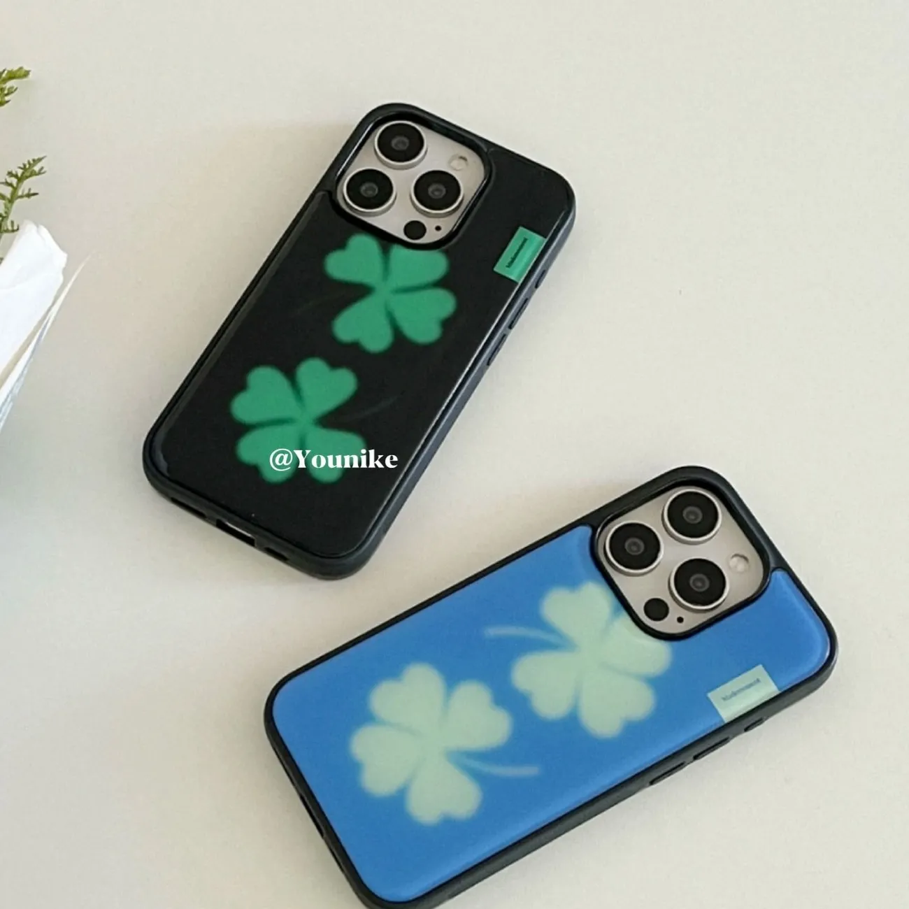 Lucky Four Leaf Clover Cute Ka - Phone Cases Kawaii ulasan dan harga