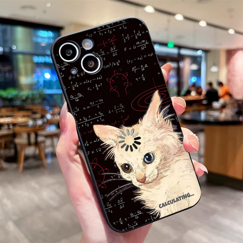 Funny Art Thinking Formula Cat - Phone Cases Oppo ulasan dan harga