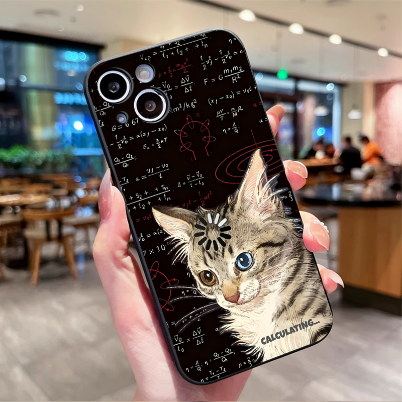 Funny Art Thinking Formula Cat - Phone Cases Oppo ulasan dan harga