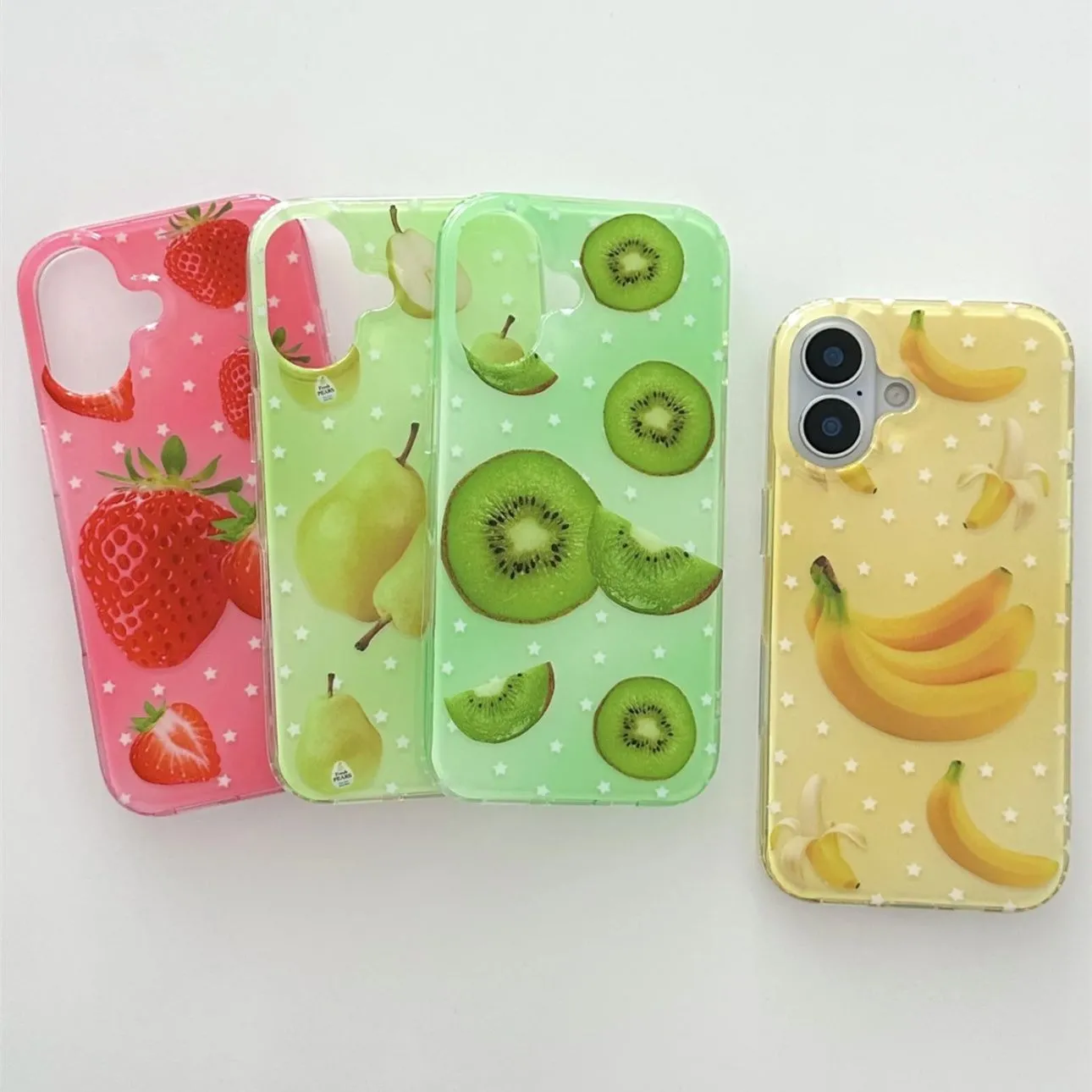 Full Screen Fruits Stars Straw - Phone Cases Kawaii ulasan dan harga