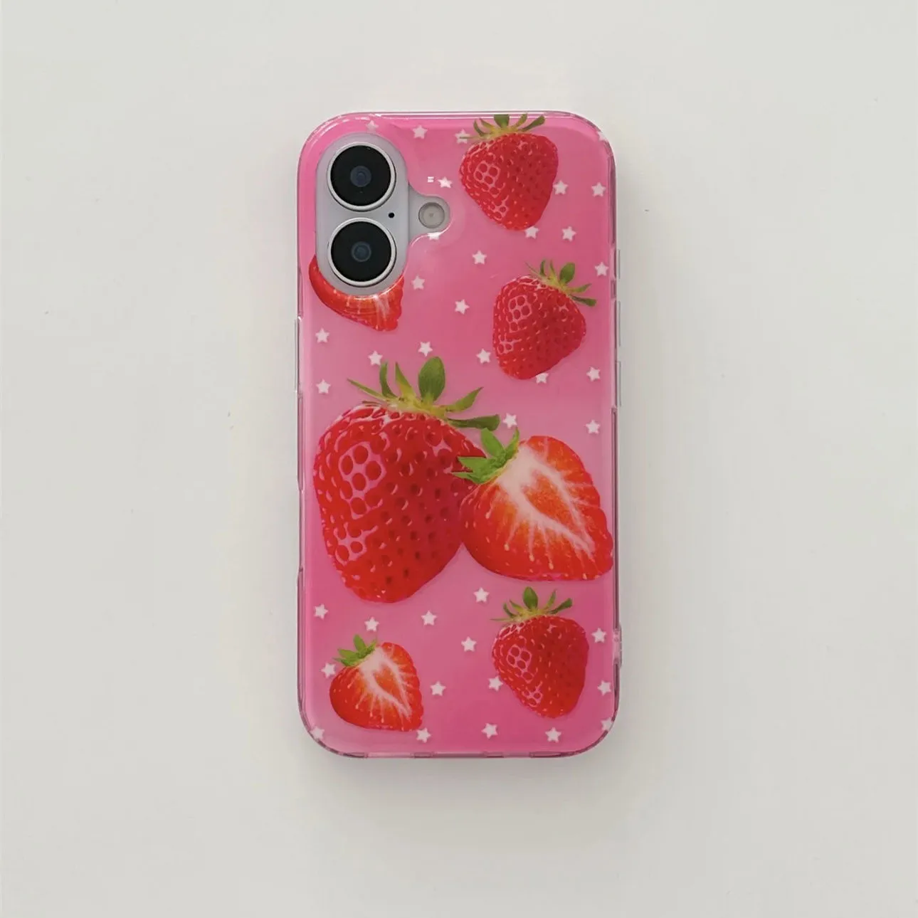Full Screen Fruits Stars Straw - Phone Cases Kawaii ulasan dan harga
