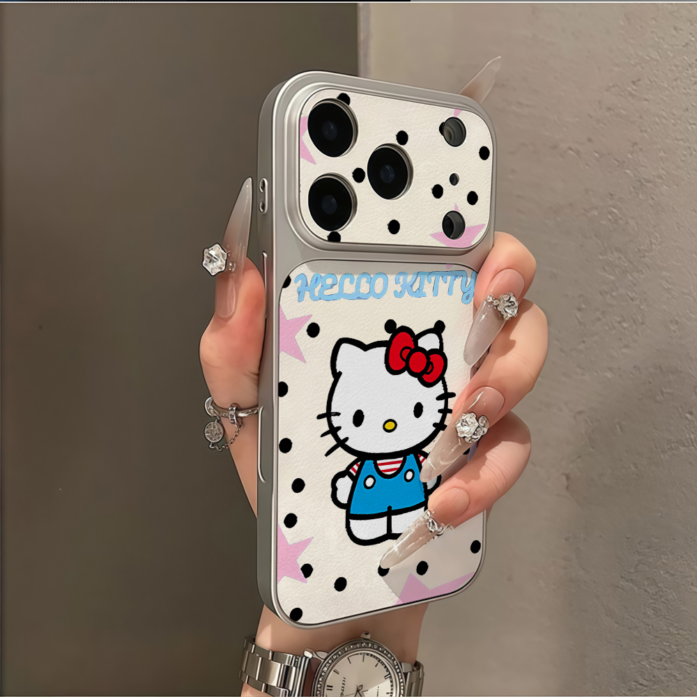 Retro Hello Kitty Polka dot Ph - Phone Cases Leather ulasan dan harga