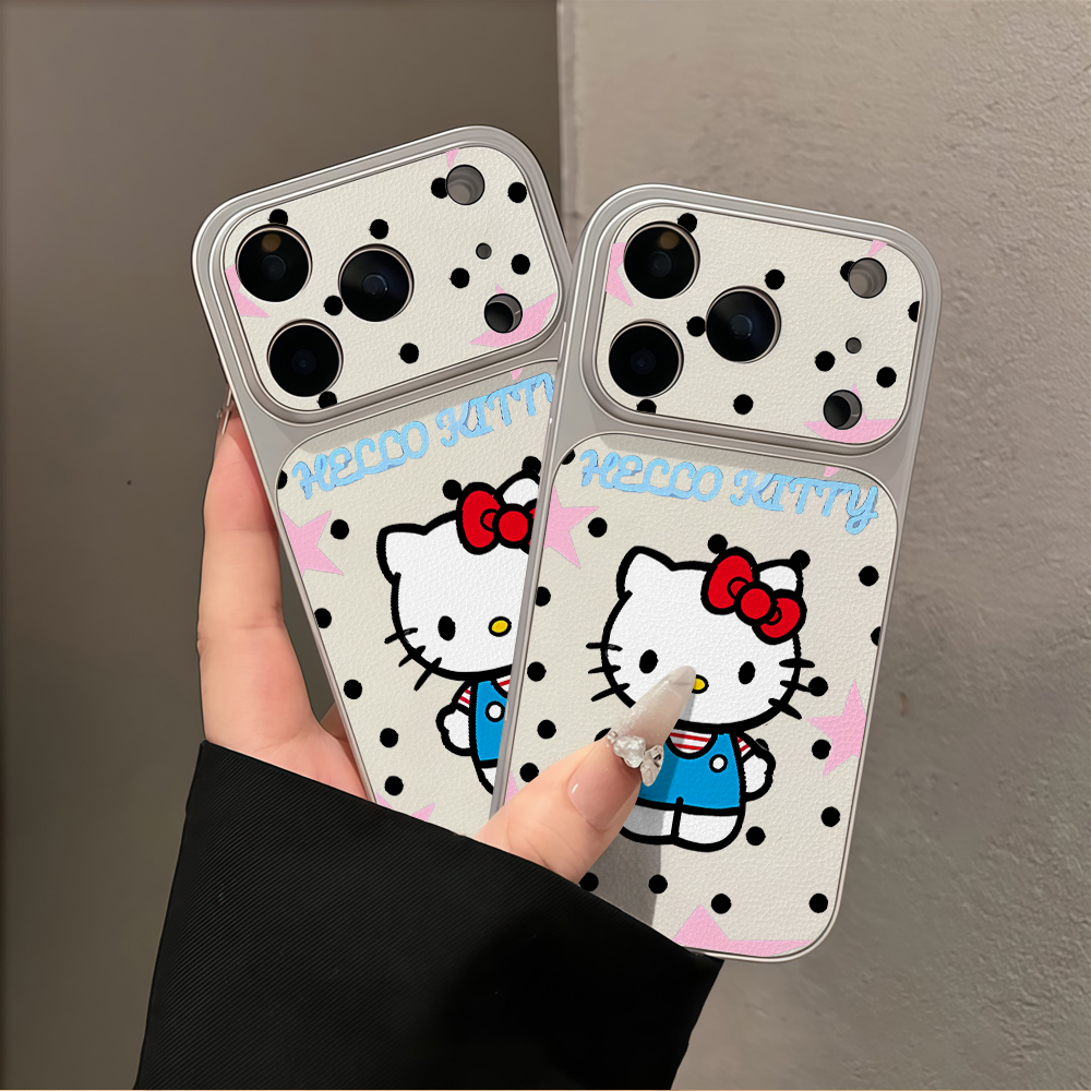 Retro Hello Kitty Polka dot Ph - Phone Cases Leather ulasan dan harga