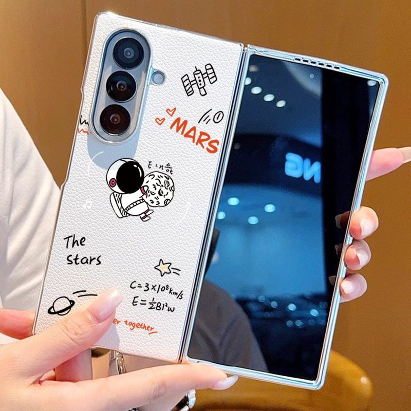 Astronaut Pattern PU Leather P - Phone Cases Leather ulasan dan harga
