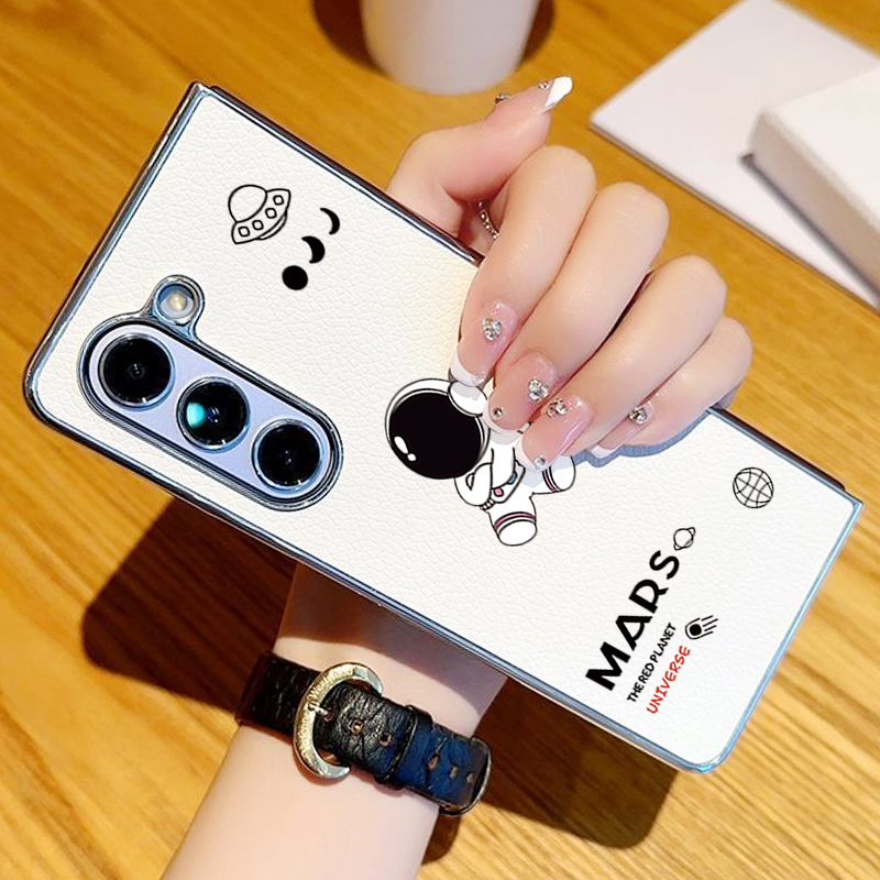 Astronaut Pattern PU Leather P - Phone Cases Leather ulasan dan harga