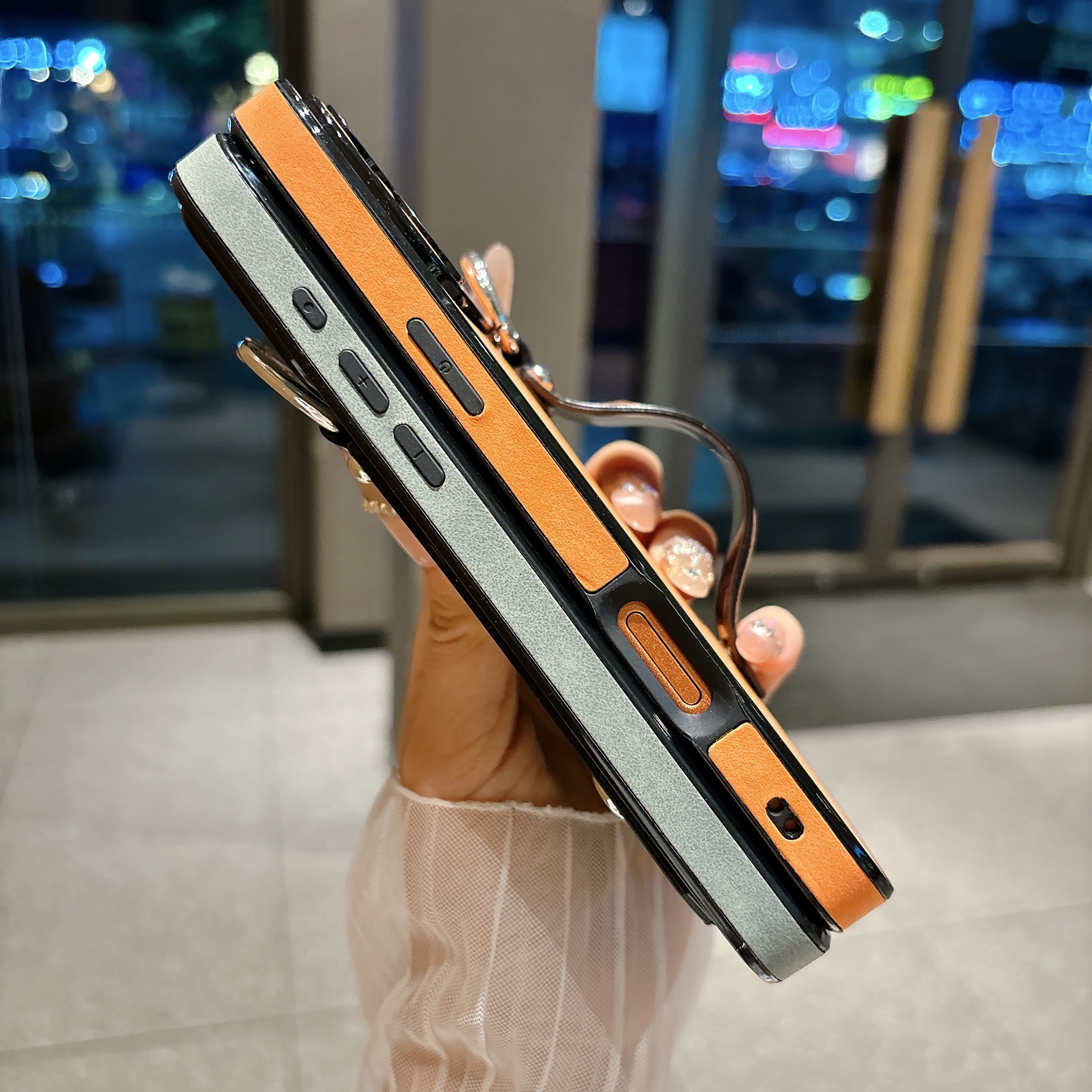 Suede Leather Wrist Strap Hold - Phone Cases Leather ulasan dan harga