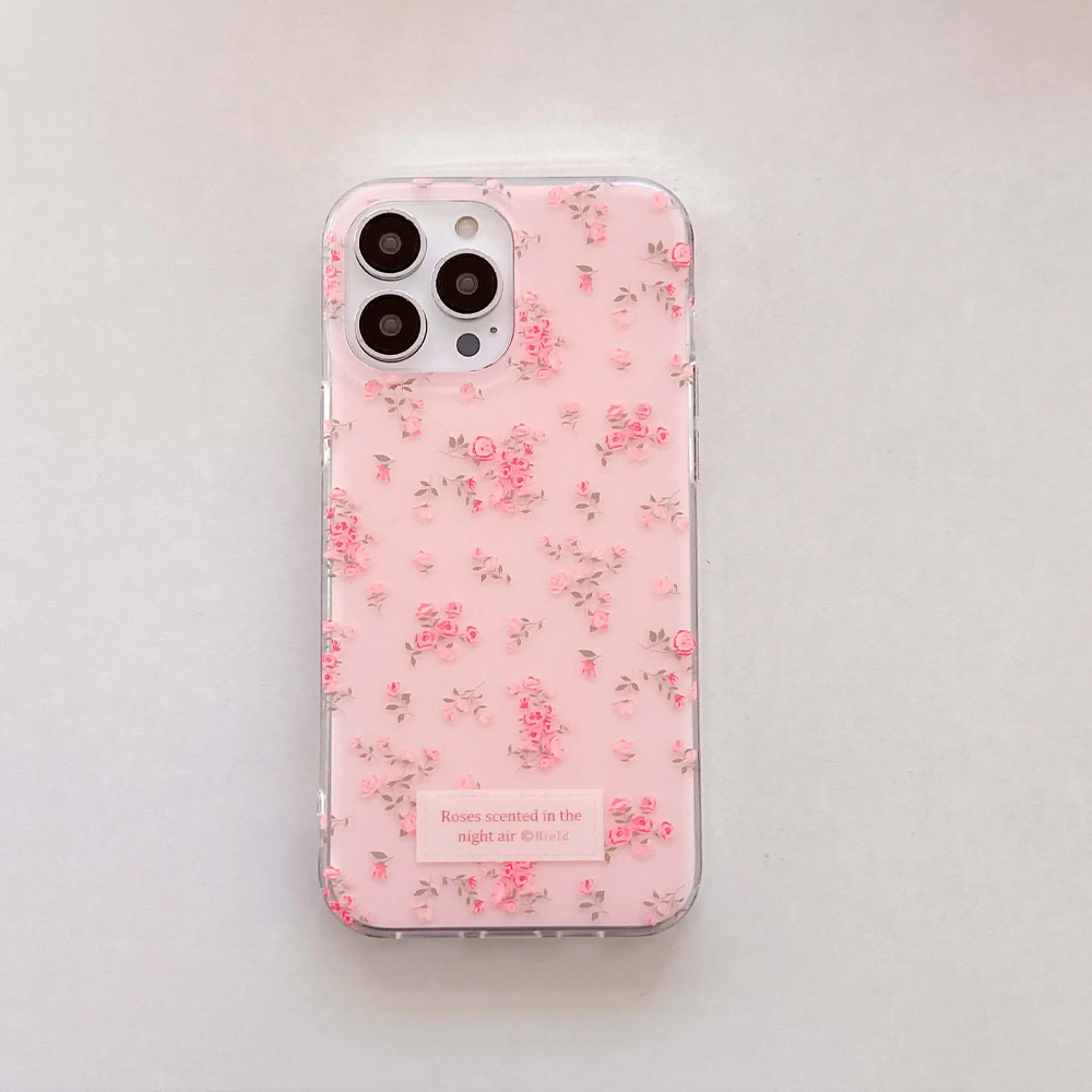 Pink and Blue White Flowers Fl - Phone Cases Art ulasan dan harga