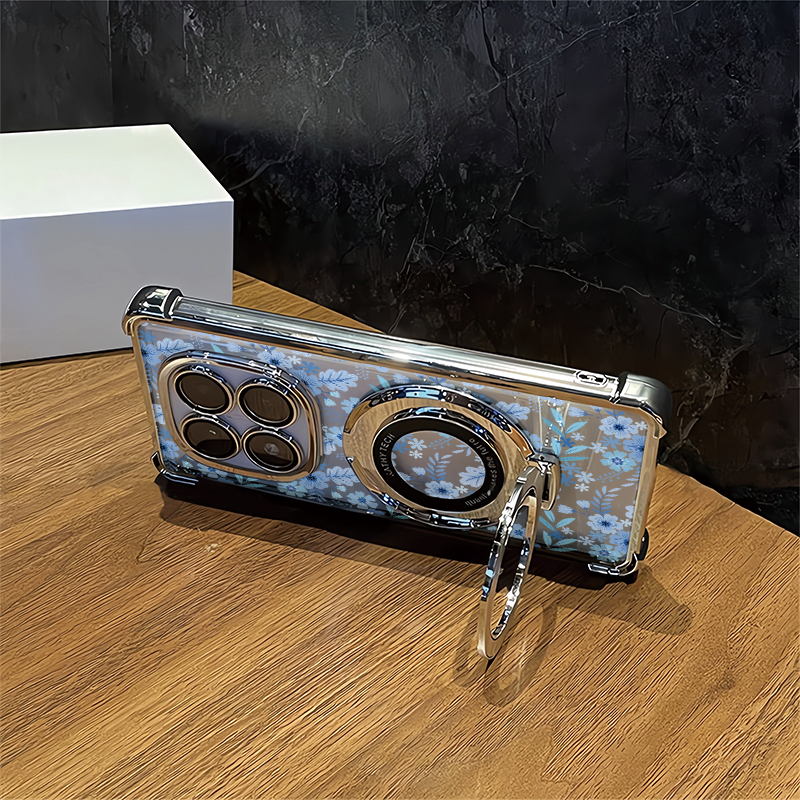 Stand Holder Plating Phone Cas - Phone Cases Realme ulasan dan harga