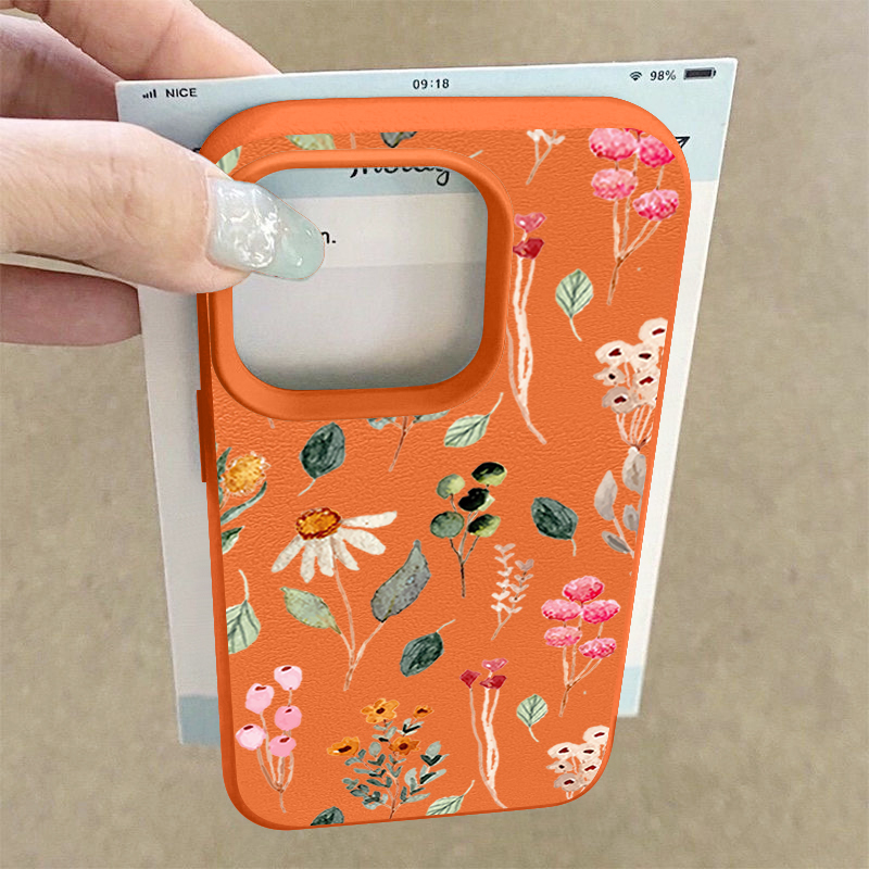 Colorful Plants Printed Leathe - Phone Cases Leather ulasan dan harga