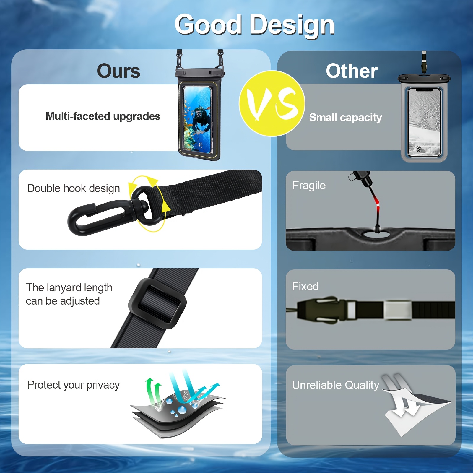 Phone Waterproof Bag - Phone C - Phone Cases Beach ulasan dan harga