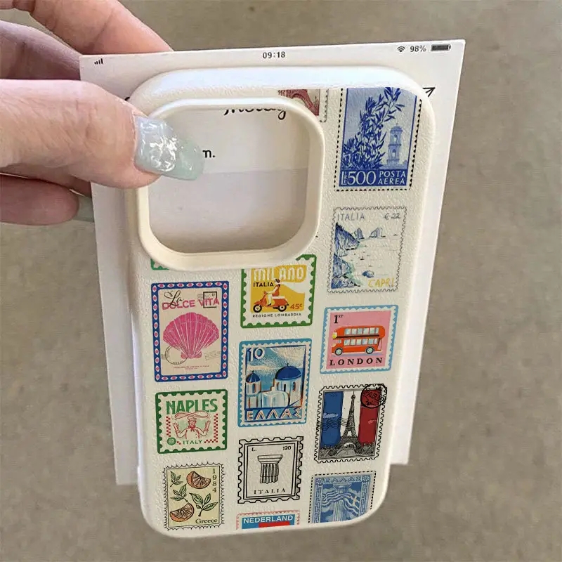 Vibrant Retro Stamp Lichee Des - Phone Cases Beach ulasan dan harga