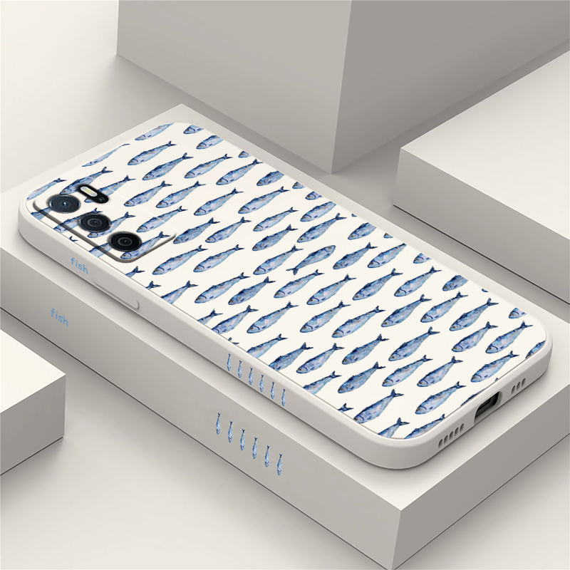 Reno 15 Fish Print Phone Case  - Phone Cases Oppo ulasan dan harga