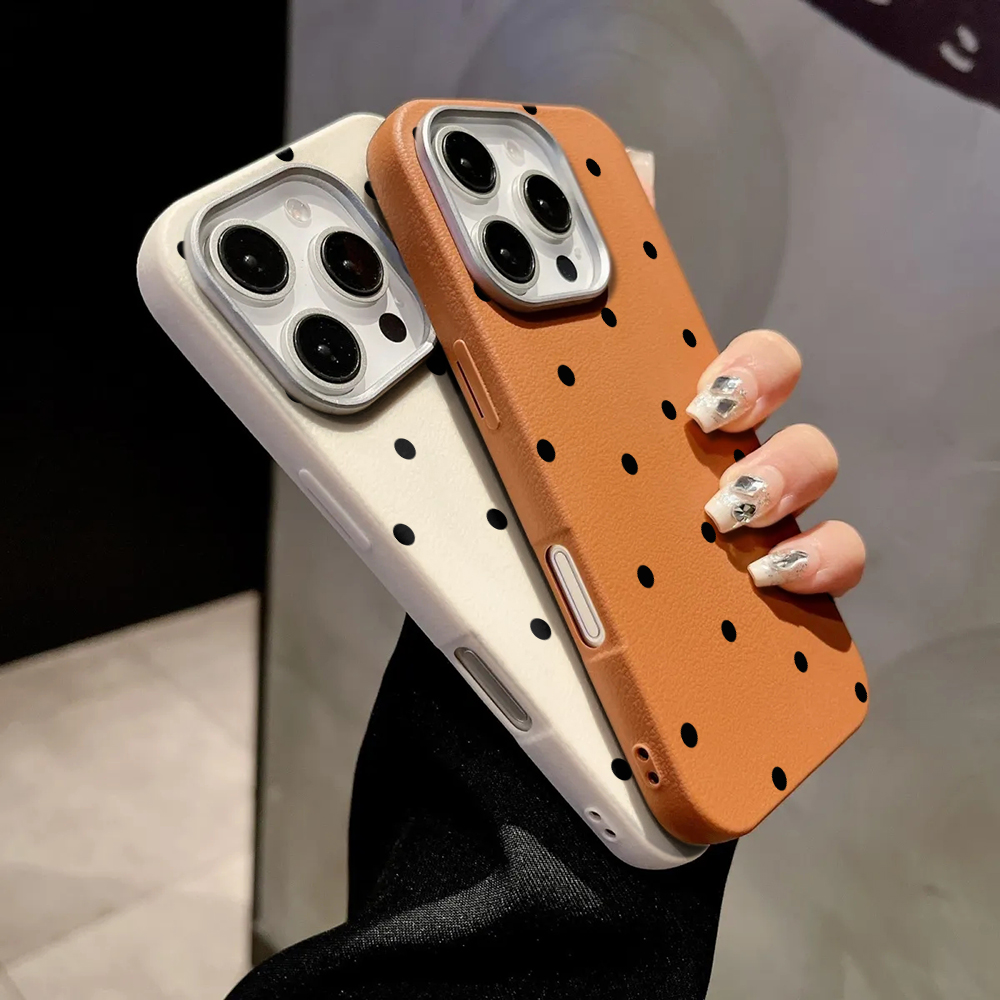 Minimalist Black Polka Dot Pho - Phone Cases Leather ulasan dan harga