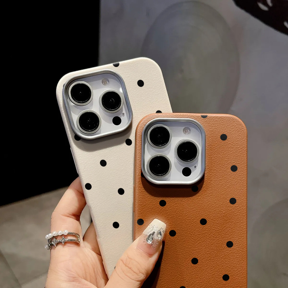 Minimalist Black Polka Dot Pho - Phone Cases Leather ulasan dan harga