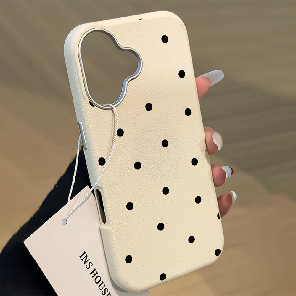 Minimalist Black Polka Dot Pho - Phone Cases Leather ulasan dan harga