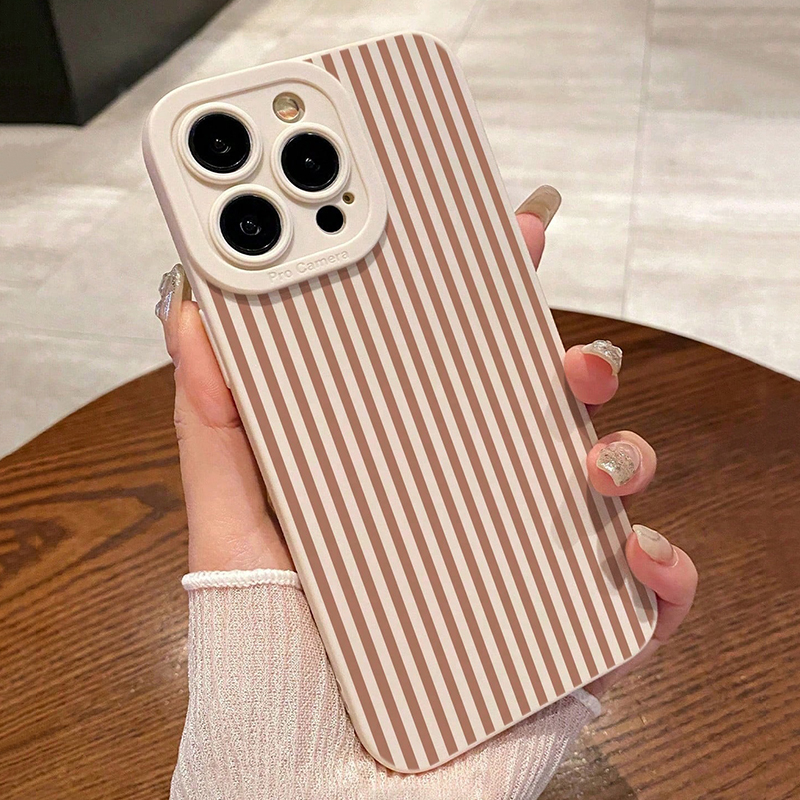 Pink Striped Painted Anti-Drop - Phone Cases For Iphone 11 ulasan dan harga