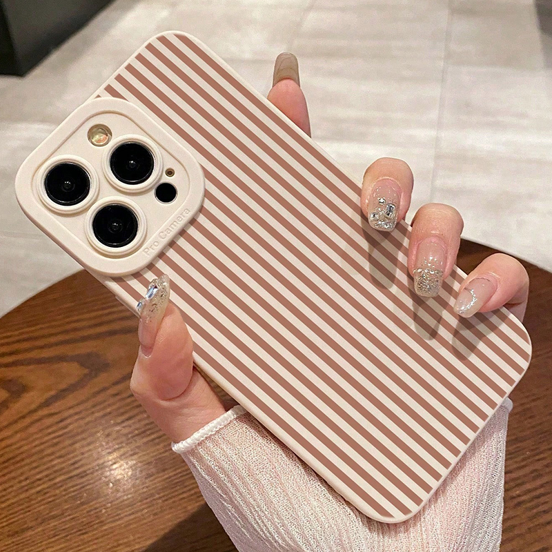 Pink Striped Painted Anti-Drop - Phone Cases For Iphone 11 ulasan dan harga