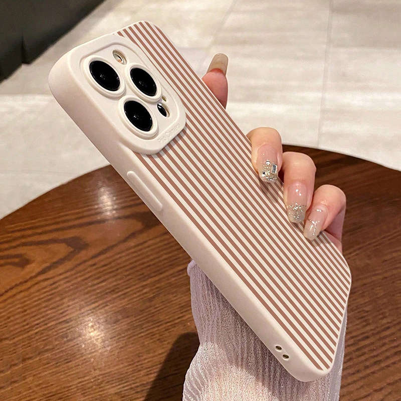 Pink Striped Painted Anti-Drop - Phone Cases For Iphone 11 ulasan dan harga