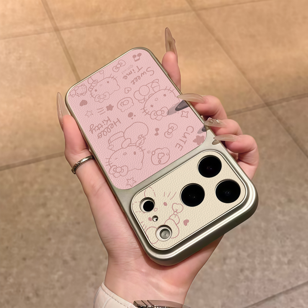 Line art Hello Kitty Cute Phon - Phone Cases Leather ulasan dan harga