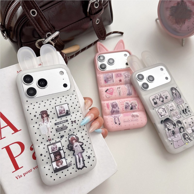 Japanese Y2K Cute Bunny Ear Ph - Phone Cases Anime ulasan dan harga