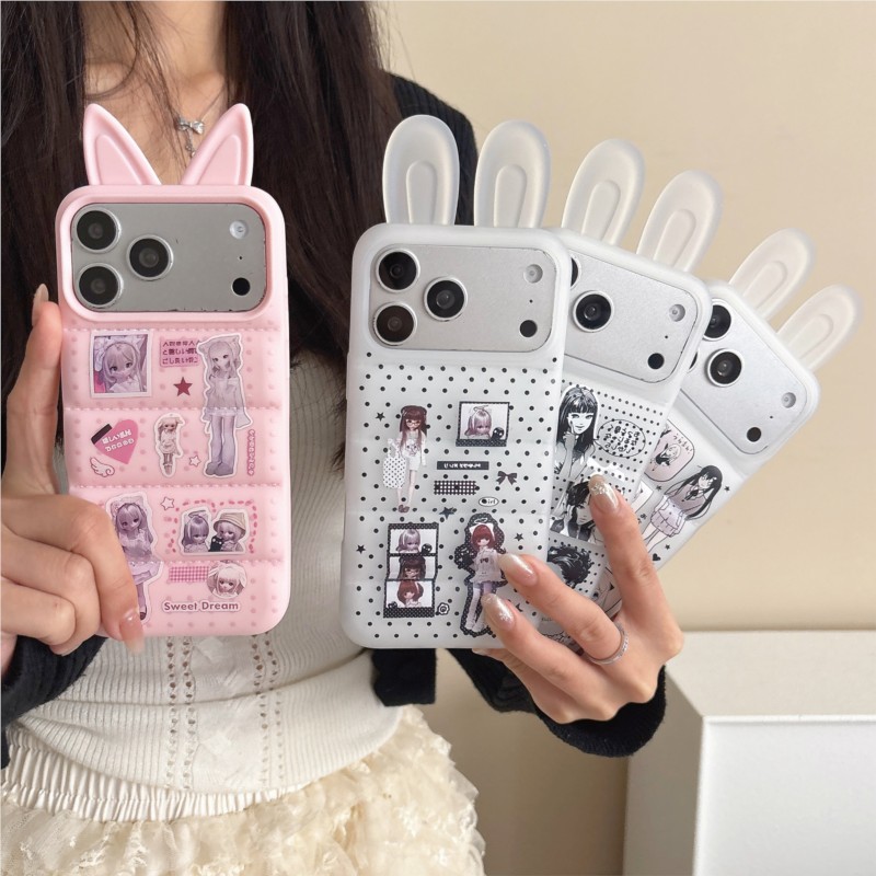 Japanese Y2K Cute Bunny Ear Ph - Phone Cases Anime ulasan dan harga