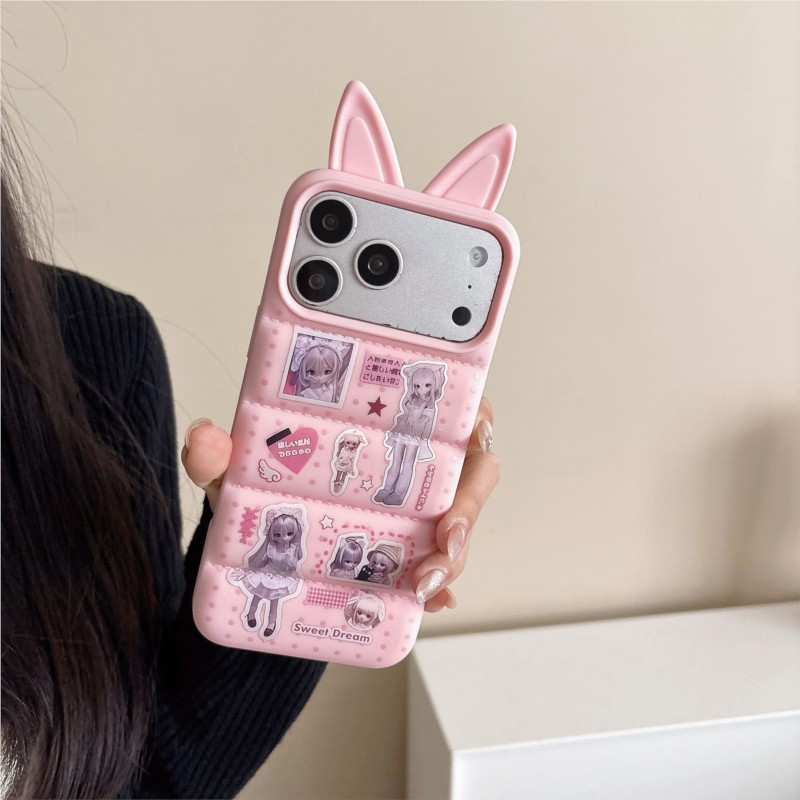 Japanese Y2K Cute Bunny Ear Ph - Phone Cases Anime ulasan dan harga